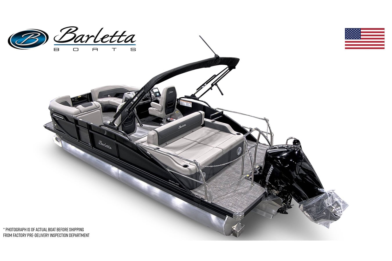 Barletta 2026 Cabrio 22UC with Mercury (M) 200L FourStroke Motor